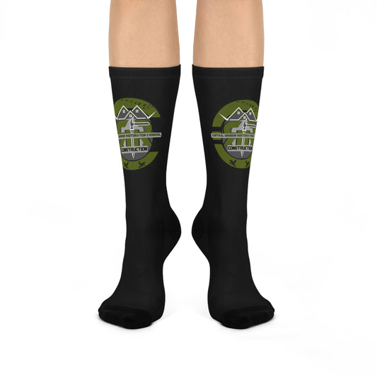 Black Cushioned Crew Socks