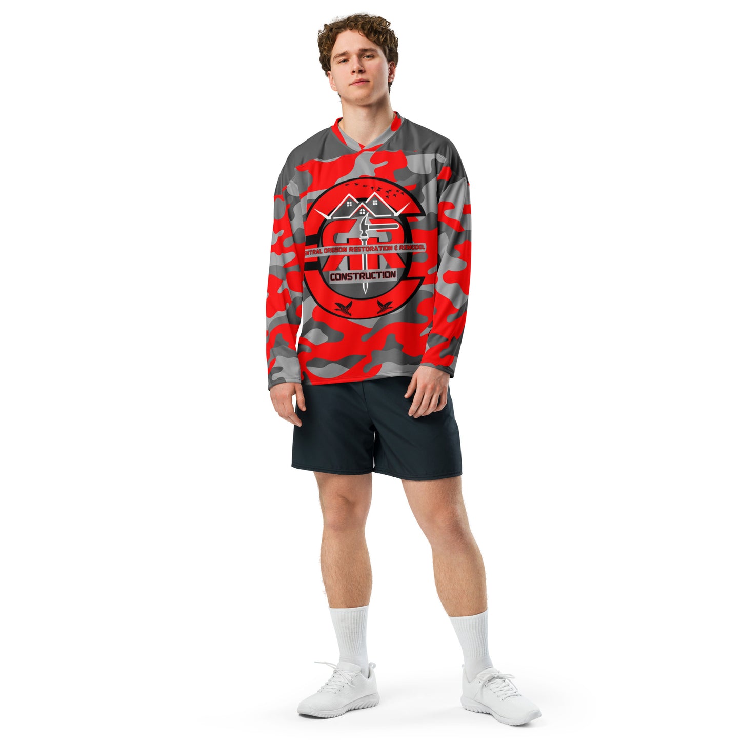 Red Camo Hockey Jersey